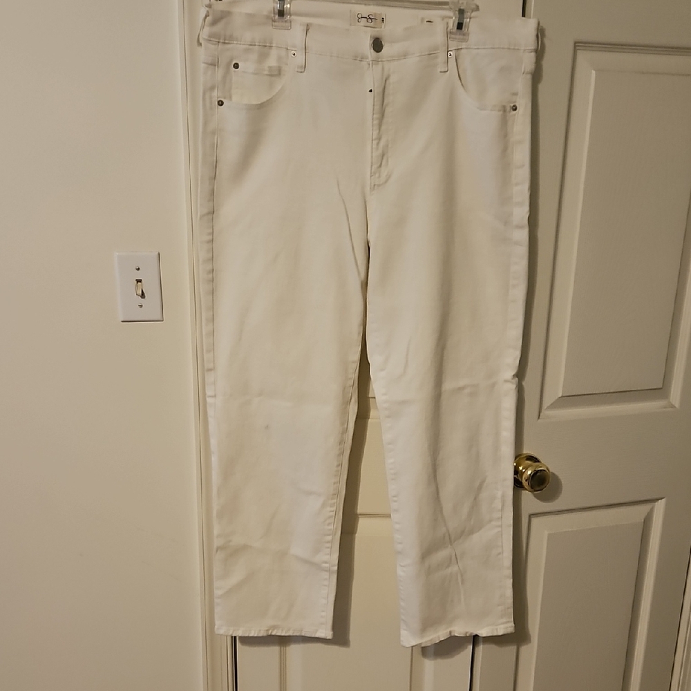 Jessica Simpson Women's Cream Straight Leg Jeans